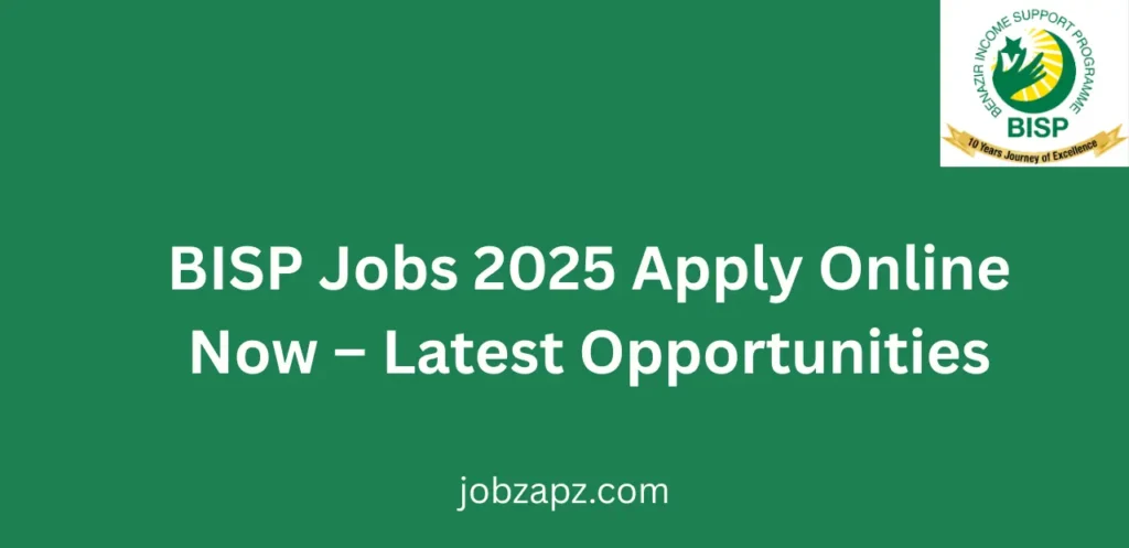 BISP Jobs 2025 Apply Online Now Complete Guide