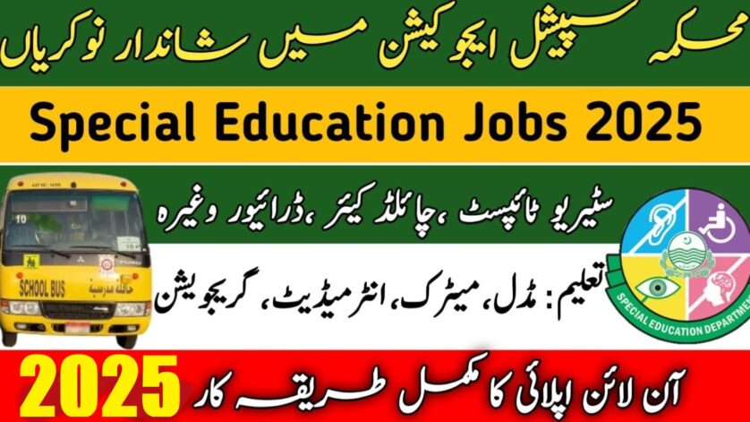 Directorate General Of Special Education Punjab Jobs 2025 838x471 1